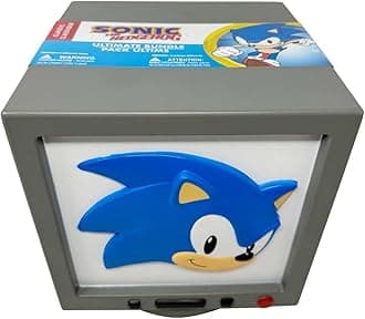 Sonic The Hedgehog Surprise TV Bundle – 10″ Sonic TV Box with SquishMe, Backpack Hanger, Fidget Spinner, Mini Figure, Giant Pop-It & 1-in-5 Chance for Rare Minekit