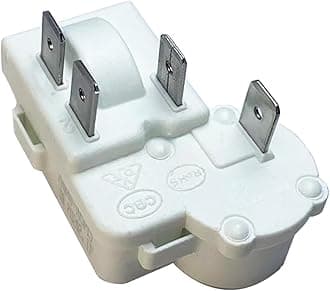Refrigerator Freezer Compressor PTC Starter Relay, 4 Pins Over Load Protector Accessories Compatible ZHB Series ZHB88-125P4.7 ZHB35-120P15 ZHB60-120P15 ZHB69-120P15 ZHB60-120P4.7