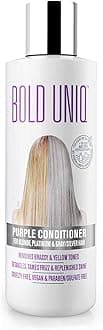 Purple Conditioner for Blonde, Platinum & Gray/Silver Hair. Reduce Brassy Yellow Tones. Toner for Bleached & Highlighted Hair - Moisturises - Cruelty Free, No Parabens or Sulfates - 237 ml