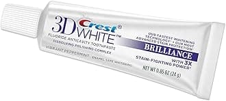 3D White Fluoride Anticavity Toothpaste 0.85 oz (Pack of 2)