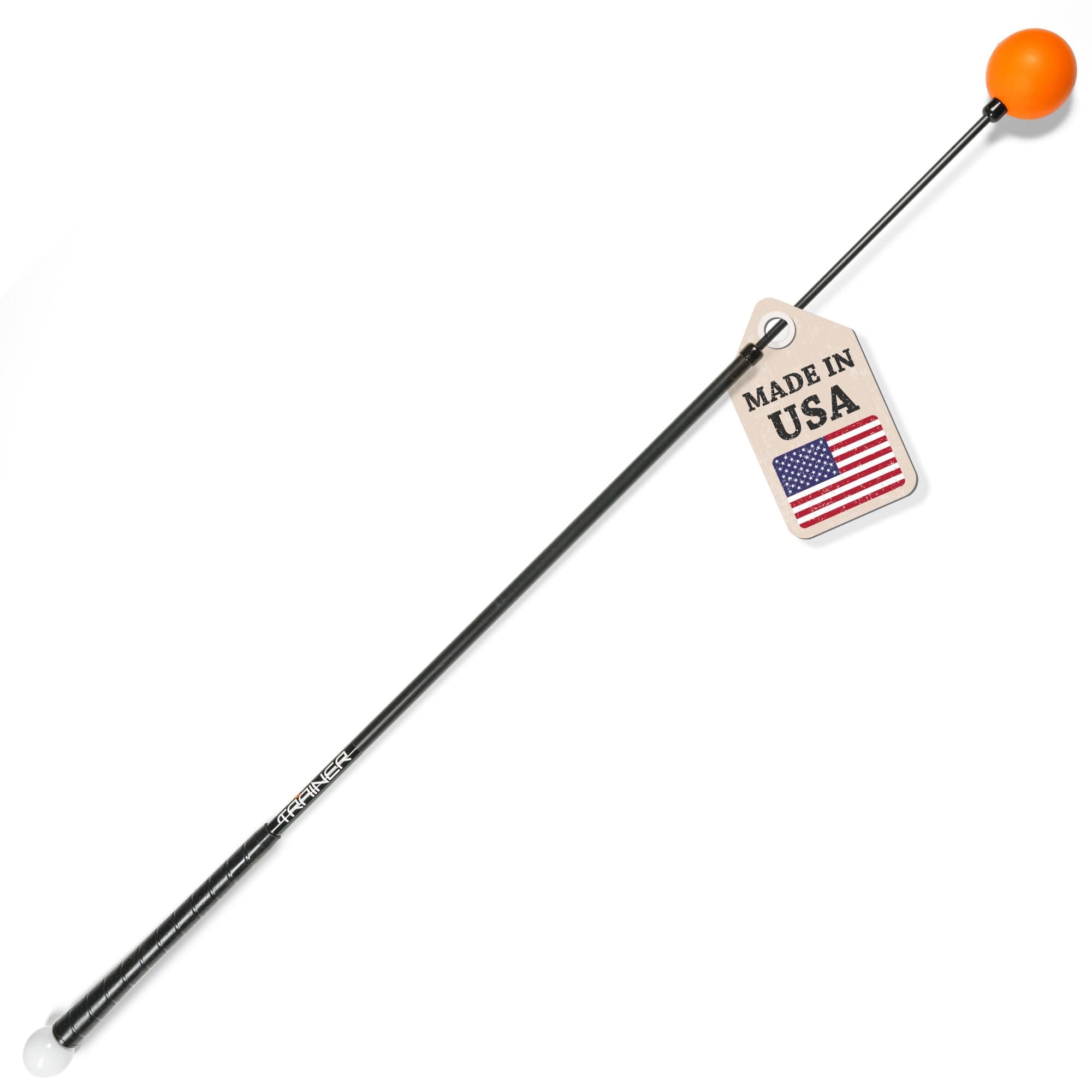 Orange Whip Full-Sized Golf Swing Trainer Aid - for Improved Rhythm, Flexibility, Balance, Tempo, and Strength - 47