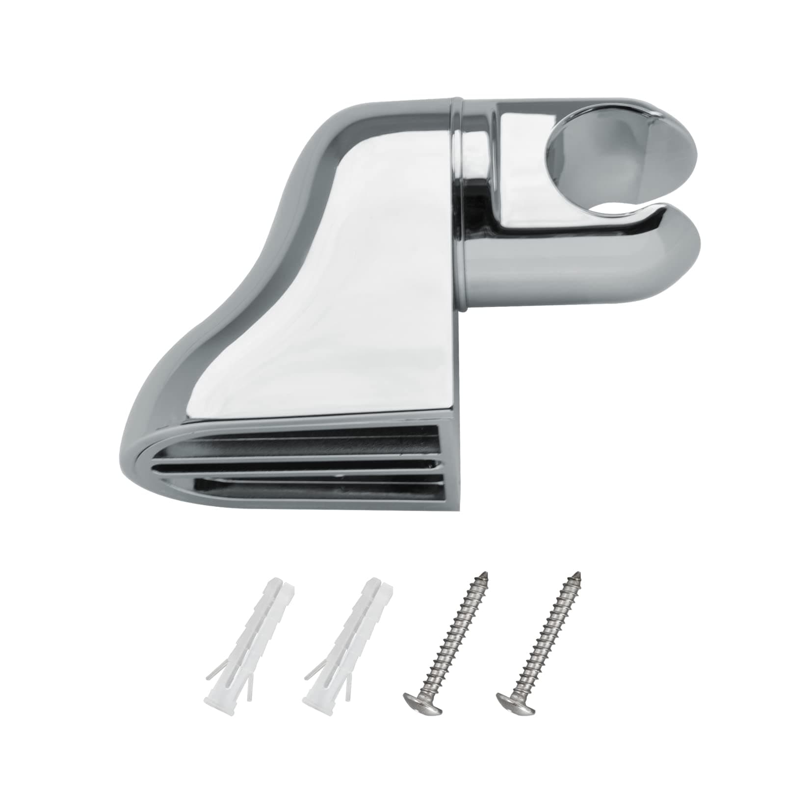 JASSFERRY Wall Mounted Shower Head Holder Adjustable Handheld Bracket Showerhead Bracket Chrome