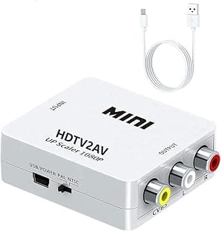 HDTV2AV / HDMI2AV Up Scaler 1080P HDMI to AV Composite Video Audio Converter Adapter Media Streaming Device