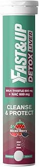 - Liver Detox - Daily Liver Cleanser Drink | Milk Thistle + NAC | Helps Improve Digestion & Reduces Load on Liver - 20 Tablets - Mixed Berry Flavour