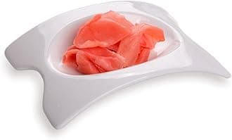 Restaurantware 4.1 x 2.9 Inch Mini Dishes 10 Rectangle Sauce Plates - Concave Design Oven-Safe White Porcelain Tasting Dishes Microwave-Safe Serve Appetizers Desserts or Condiments