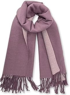 Floralies Cashmere Scarf for Women Wool Scarf Gift Box Double-sided Style Tassels Winter Thick Oversized Scarves Wraps