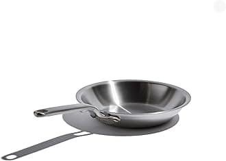 Heritage Steel x Eater 8.5 Inch Frying Pan | Made in USA | 5-Ply Fully Clad Stainless Steel | Stay Cool Handle Design | Induction Ready & Non-Toxic