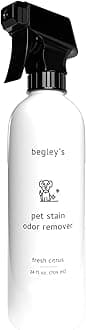 Begley's Pet Stain and Odor Remover - Pet Odor Eliminator for Home - Pet Urine Enzyme Cleaner - Pet Carpet Cleaner for Pets - Enzymatic Cleaner for Dog Urine, Cat Pee, Feces, Fluids - 24 Ounce