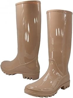 Women Rain Boots Stylish Waterproof Rubber Boots for Ladies