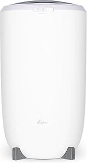 Zadro Large Hot Towel Warmer Bucket Timer Electric Towel Warmer for Bathroom Auto-Shut Off Heated Towel Warmer Spa (Large | 20L | 12" Dia. x 21" Tall, White/Gray)