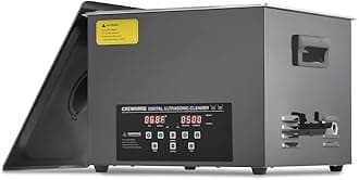 15L Digital Ultrasonic Cleaning Machine with Degas and Gentle Mode, 360W Ultrasonic Cleaner with Heater and Timer, 40kHz Ultrasound Cleaner for Industrial Parts Carburetor Auto Tool