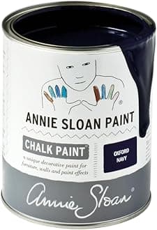 Annie Sloan Chalk Paint® (Oxford Navy, 1 Litre/33.8 Fl Oz) a unique decorative paint for furniture, cabinets and home décor with no sanding or priming
