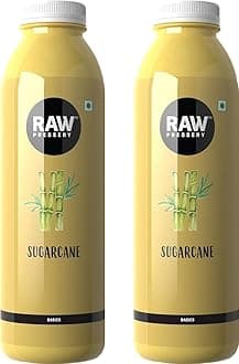 Raw Pressery Sugarcane Juice (2 X 1000ML)- Energy & Immunity Booster, Improves Liver Health, No Added Sugar