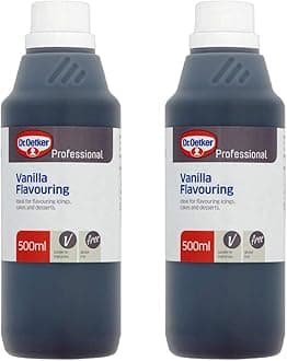 2 x 500ml Vanilla Essence Baking Flavour Concentrate Cakes Biscuits