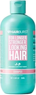 Hair Growth Shampoo - Reduces Hair Loss - Strengthens Existing Hair Growth - Contains No SLS and Parabens - Coconut and Avocado Aroma - New Bigger Bottles 350ml