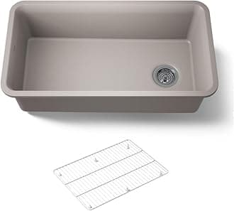 KOHLER K-8206-CM3 Cairn Sink, 33 in, Matte Taupe