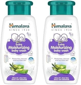 Himalaya Extra Moisturizing Baby Wash, 200ml (Pack of 2)