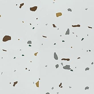 VEELIKE 24 Pack Vinyl Flooring Peel and Stick Tile 12''x12'' Terrazzo Vinyl Floor Tiles Peel and Stick Waterproof Removable Self Adhesive White Stick Down Floor Tiles for Bathroom Kitchen Bedroom