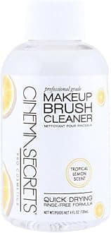 Cinema Secrets Original Makeup Brush Cleaner Solution - Professional Cleanser for Makeup Brushes - Quick-Drying, Rinse-Free Formula - Removes Stubborn Waterproof Make Up - Lemon