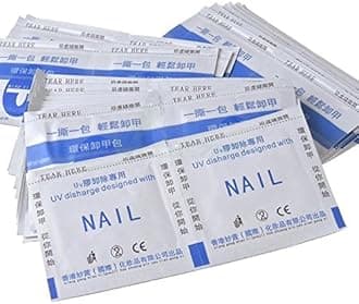50/100/150/200pcs Gel Polish Remover Wraps Pads Foil Nail Art Cleaner Manicure w/ Acetone (50pcs)