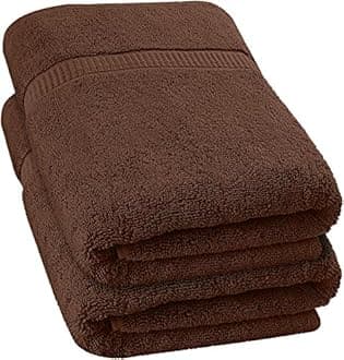 Utopia Towels - Luxurious Jumbo Bath Sheet 1 Piece - 600 GSM 100% Ring Spun Cotton Highly Absorbent and Quick Dry Extra Large Bath Towels - Soft Hotel Quality Towel (35 x 70 Inches, Dark Brown)