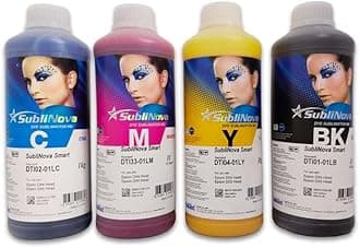 Bindaas Gifts Sublimation Inks (1000 Ml) for Desktop Printer | Epson Printer L100, L120, L130, L200, L210, L220, L230, L300, Heat Transfer Printing on Mugs,Mobile Cases,Polyester T-Shirts .(Pack of 4)