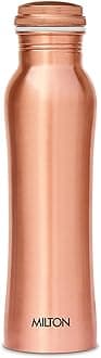 Milton Copper Water Bottle 950ml | Leak-Proof, BPA-Free | Ayurvedic-Inspired | Fridge Water Bottle, Keeps Water Cold, Cooling & Thermal Water Bottle for Cold Drinks