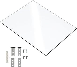 Acrylic Shelves to Fit Blaliden Cabinets - 320mm x 287mm x 4mm - Collectable Display - Extra Shelves (DSA/BL+) (With Metal Brackets, 1)