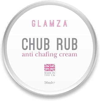 Glamza Chamois Cream Chub Rub’ Anti Chafing Cream for Men & Women - Prevents Chaffing for Cyclists, Runners and More 50ml