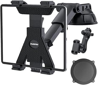 PLDHPRO Tablet Holder for iPad Stand Car Mount，Adjustable Dashboard Air Vent Windshield Dash Suction Cup Compatible 6''-11" Tablets iPads, Galaxy Tab/Z Fold, Truck Vehicle Accessories