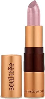 - SoulTree Ayurvedic Lipstick - Nude Pink 500, 4gm | Creamy Texture | Enriched with Organic Ghee & Almond Oil | Moistured & Nourished Lips | 4gm
