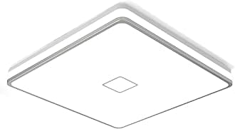 Airand LED Ceiling Light Fixtures Flush Mount 12.8inch 24W Bright White Square LED Ceiling Lamp 5000K, 2050LM Daylight Waterproof Bathroom Ceiling Light for Kitchen Hallway Porch Living Room Bedroom