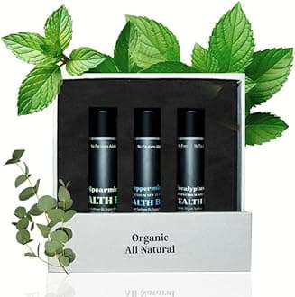 Men's Organic Mint Lip Balm - SPF 15 Sun Protection - Moisturizing Lip Balm - 3 Pack: Spearmint, Peppermint, Eucalyptus Mint - Gift for Men