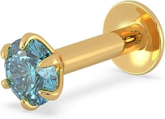 Malabar Gold & DiamondsYellow Gold Nose Pin for Women 22 k | 22k BIS Hallmark (916) Nose Stud for Women and Girls with Piercing