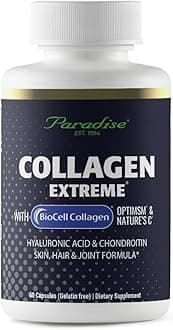 Collagen Extreme with Biocell Collagen, Hyaluronic Acid, and Nature's C, for Healthy Hair, Skin, and Joints, 60 Capsules