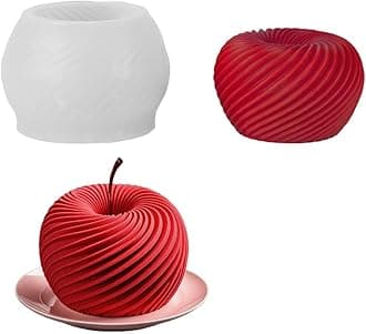 3D Spiral Apple Mousse Cake Silicone Mold Dessert Mousse Cake for Pastry Brownie Jelly Truffle Pudding Fruit Ice Cream Soap Making Tool