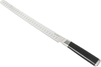 Babish High-Carbon 1.4116 German Steel 12 Inch Full Tang Forged Super Slicer Carving Kitchen Knife, Brisket, Meat and BBQ Knife W/Granton Edge