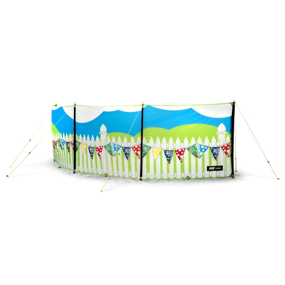Maypole Summer Days Steel Poled 3 Panel Windbreak