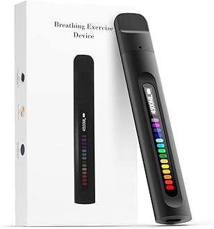 Breathing Exercise Device, Respiratory Muscle Training for Better Breathe, Guided Smart Breathing Exercise Assistant for Athletes and Sports Enthusiasts…