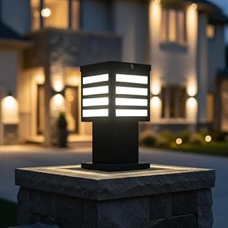 BrighLyt Gate Lights for Outdoor Waterproof, Gate Lamps for Main Gate, Pillar Light, Farmhouse Gate Lamps and Home Decorative Lamp (GL18, Pack of 1)