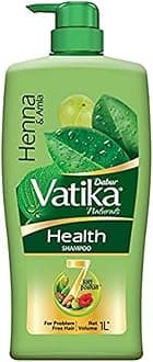 Dabur Vatika Health Shampoo - 1 L | With Henna & Amla | For Strong, Problem-Free Hair