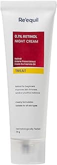 0.1% Retinol Night Cream | Repairs Wrinkles & Fine Lines | Improves Skin Firmness | Beginner Friendly | All Skin Types | 30G