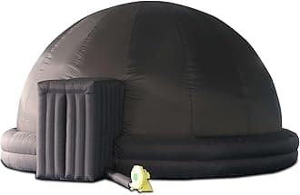 SAYOK Portable Inflatable Planetarium Projection Dome Tent Mobile Dome Theater with Air Blower and PVC Floor Mat for Education Platform, Schools, Museums, Science Centers Events(Black, 6m/19.7ft)