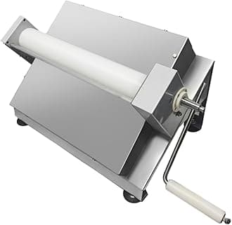Manual Fondant Dough Sheeter, 16 inch Pastry Dough Roller, Croissant Baking Presser