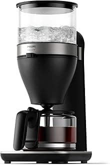 Filter Coffee Maker - 1.25L, Up to 15 Cups, Boil and Infuse, Black/Silver (HD5416/60)