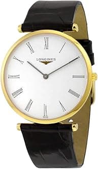 LonginesLa Grande Classique White Dial Black Leather Mens Watch L47552112