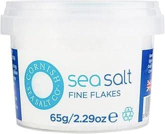 Cornish Sea Salt - Flaky Sea Salt - Rich in Minerals, Hand Harvested in Celtic Waters, Michelin Starred Chef Approved - Spices for Cooking, Kitchen Accessories - 65g