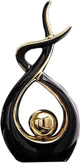 Norrclp Home Decor Modern Abstract Art Ceramic Statue Table Decorations for Dining Room Living Room Office Centerpiece