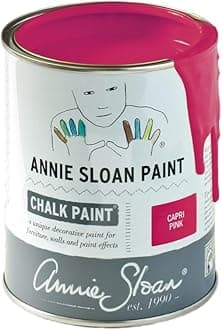 Annie Sloan Chalk Paint® (Capri Pink, 1 Litre/33.8 Fl Oz) a unique decorative paint for furniture, cabinets and home décor with no sanding or priming