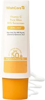 WishCare Vitamin C Pure Glow Milk Sunscreen with SPF 50 PA++++